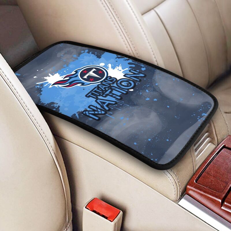 Tennessee Titans print car center console armrest pad Car armrest box protective cover