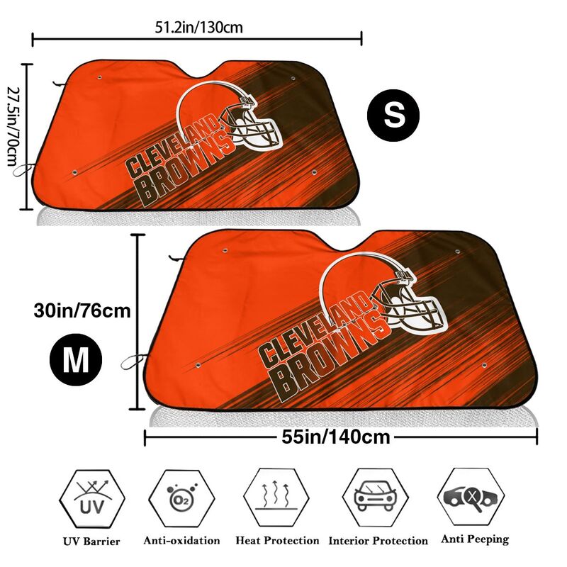 Cleveland Browns Print car windshield sunshade panel car windshield sunshade cover multiple sizes