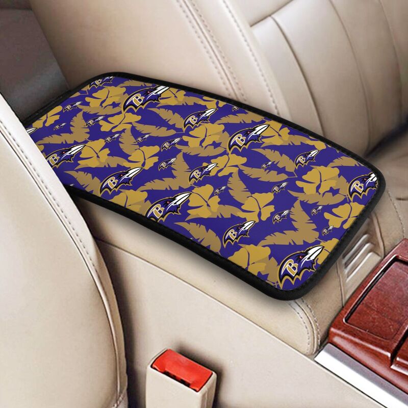 Baltimore Ravens printing Center console armrest pad car armrest protective cover car
