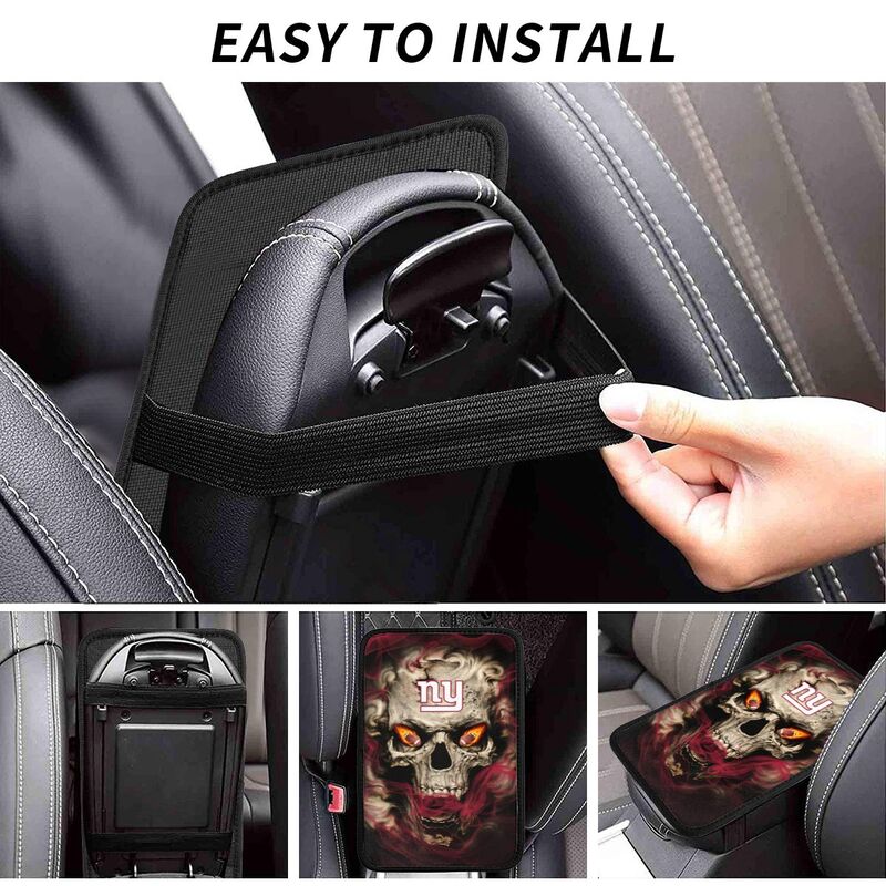 New York Giants Printed car armrest box pad elbow support anti slip pad