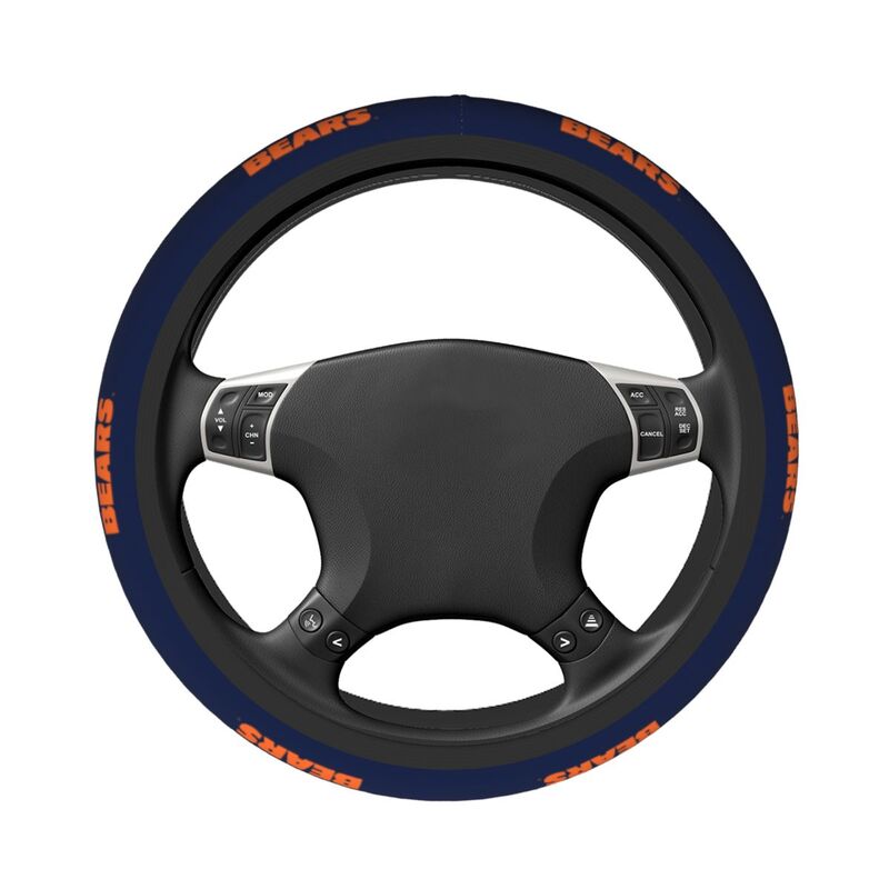 Chicago Bears 3 Printed elastic steering wheel cover anti slip breathable