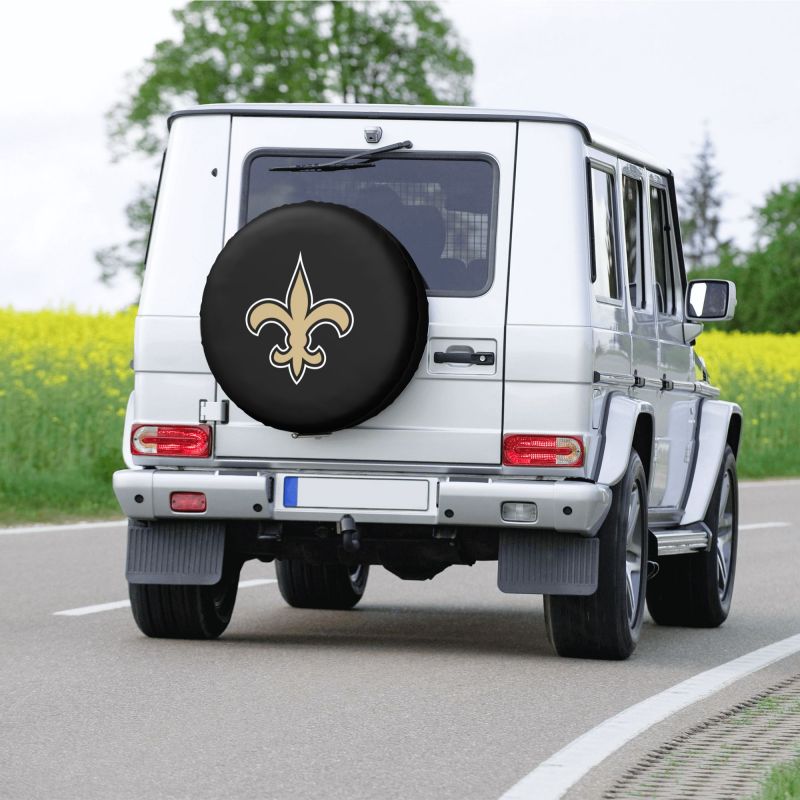 New Orleans Saints Car tire protective cover waterproof and dustproof tire cover