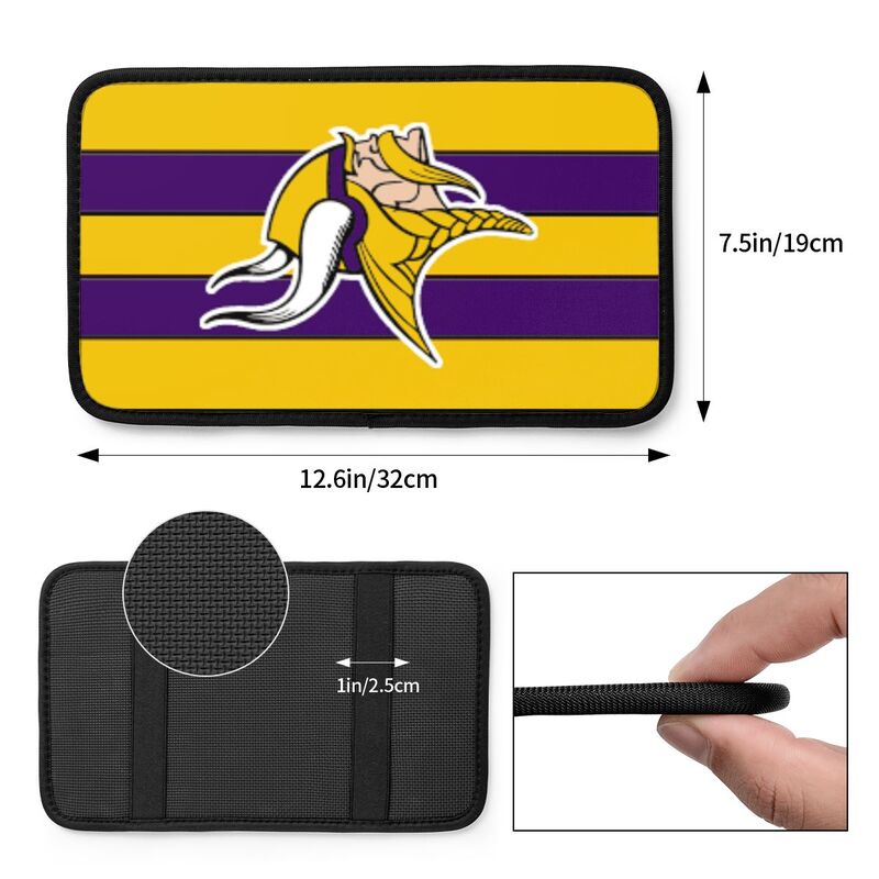 Minnesota Vikings Printed car center armrest box pad anti slip pad