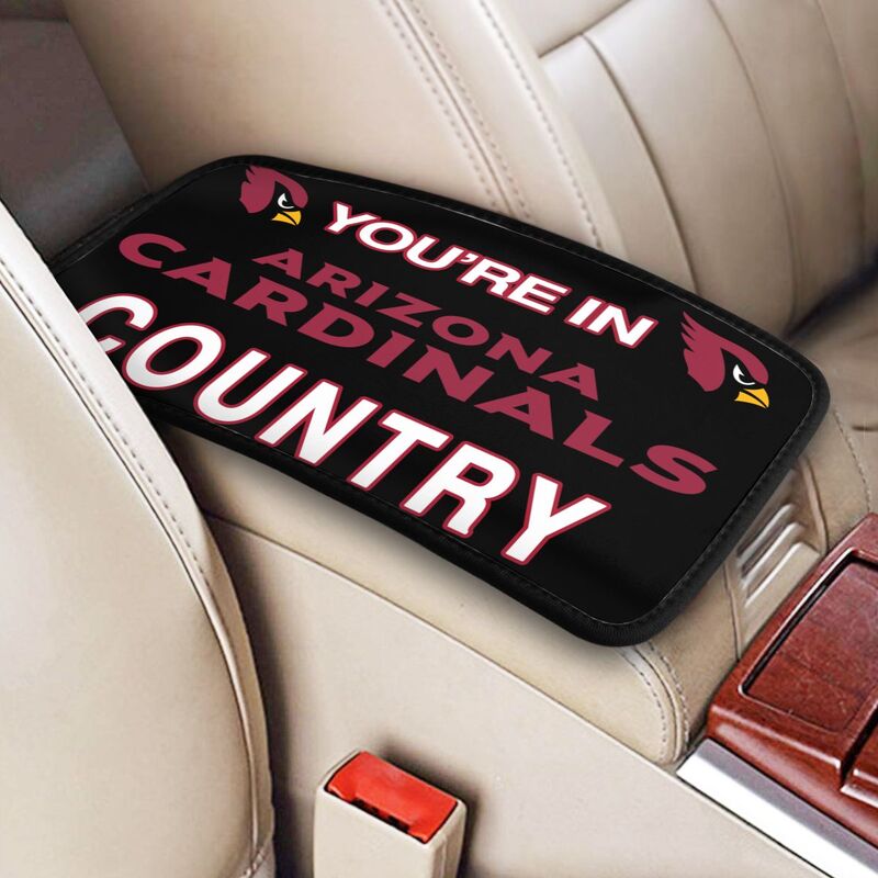 Arizona Cardinals Printed car armrest box pad elbow support pad