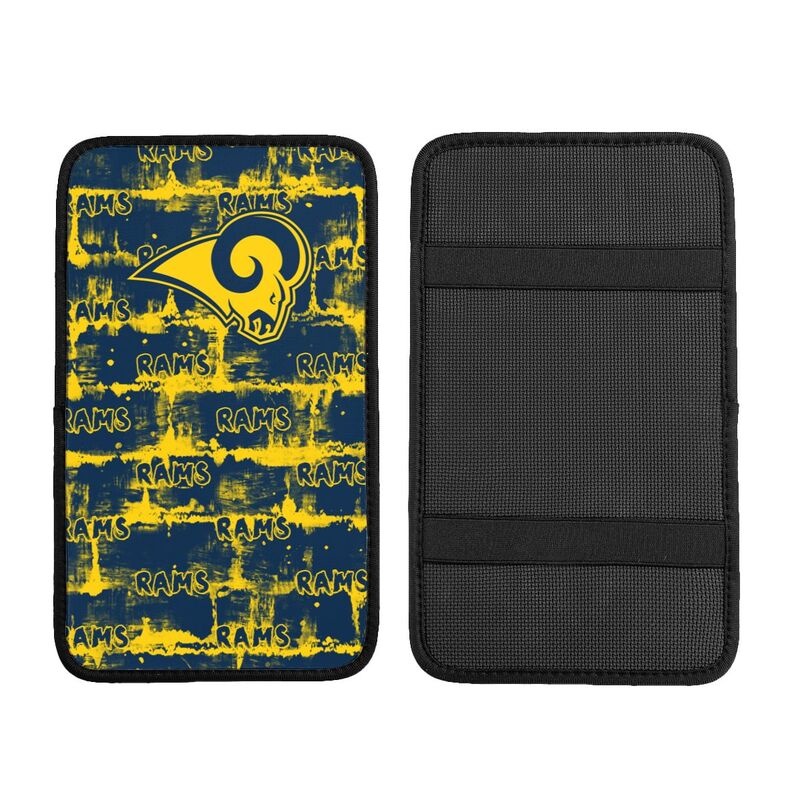 Los Angeles Rams print Car armrest box protective cover car center console armrest pad