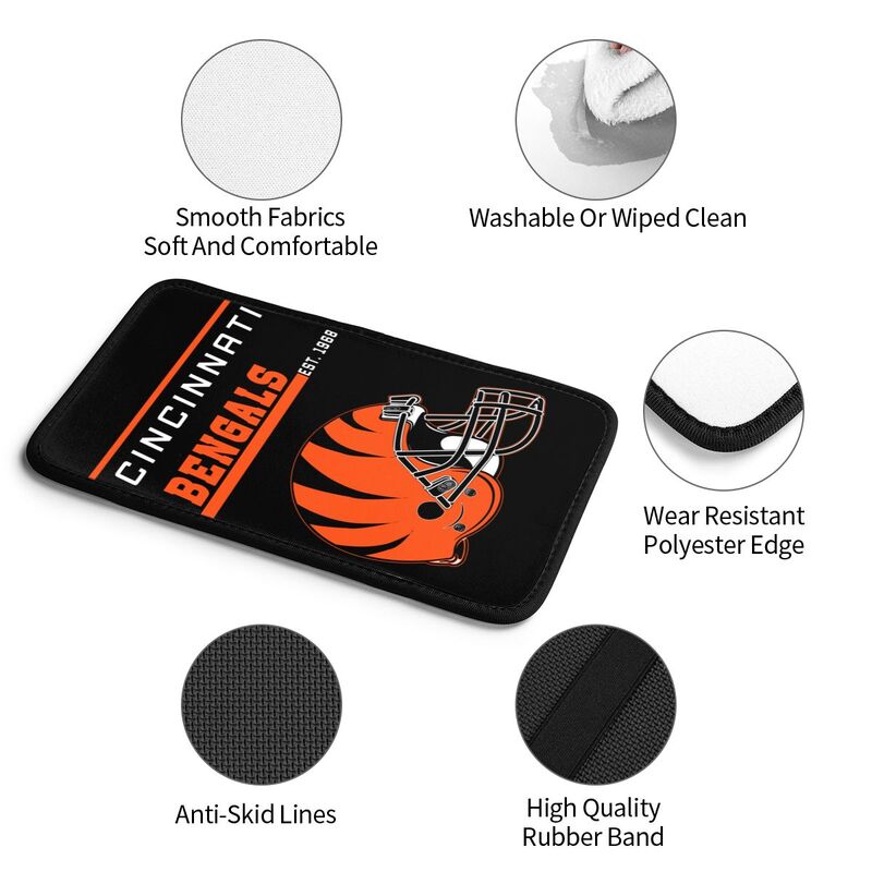 Cincinnati Bengals Print car armrest box cushion armrest protective cover
