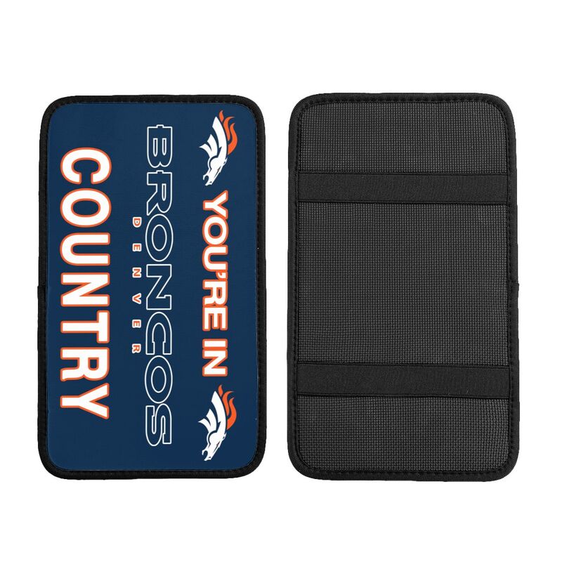 Denver Broncos Printed car armrest box pad elbow support pad