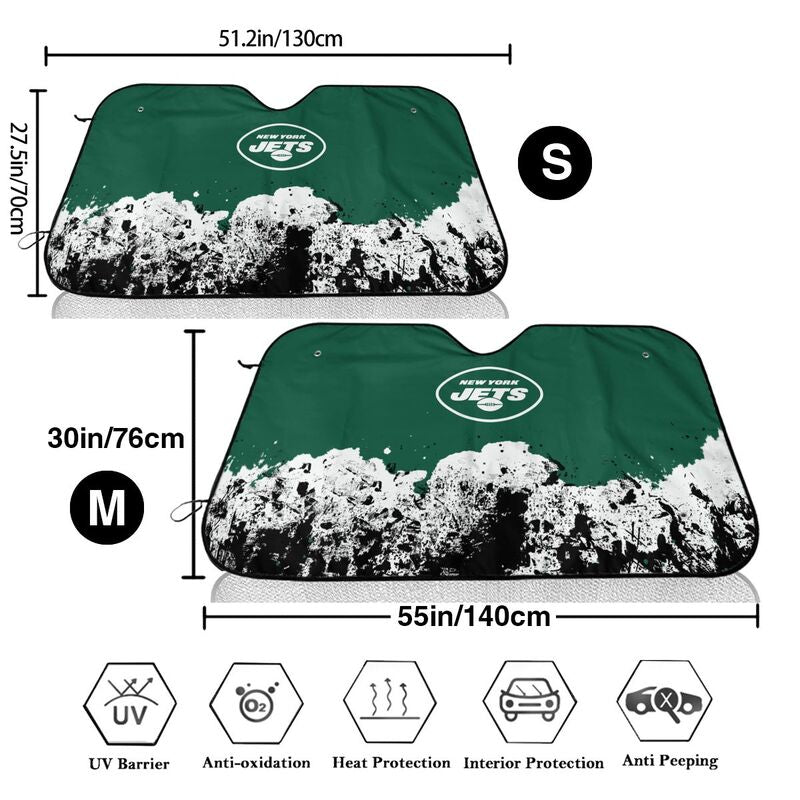 New York Jets Print car front windshield sunshade car windshield sunshade (multi size)