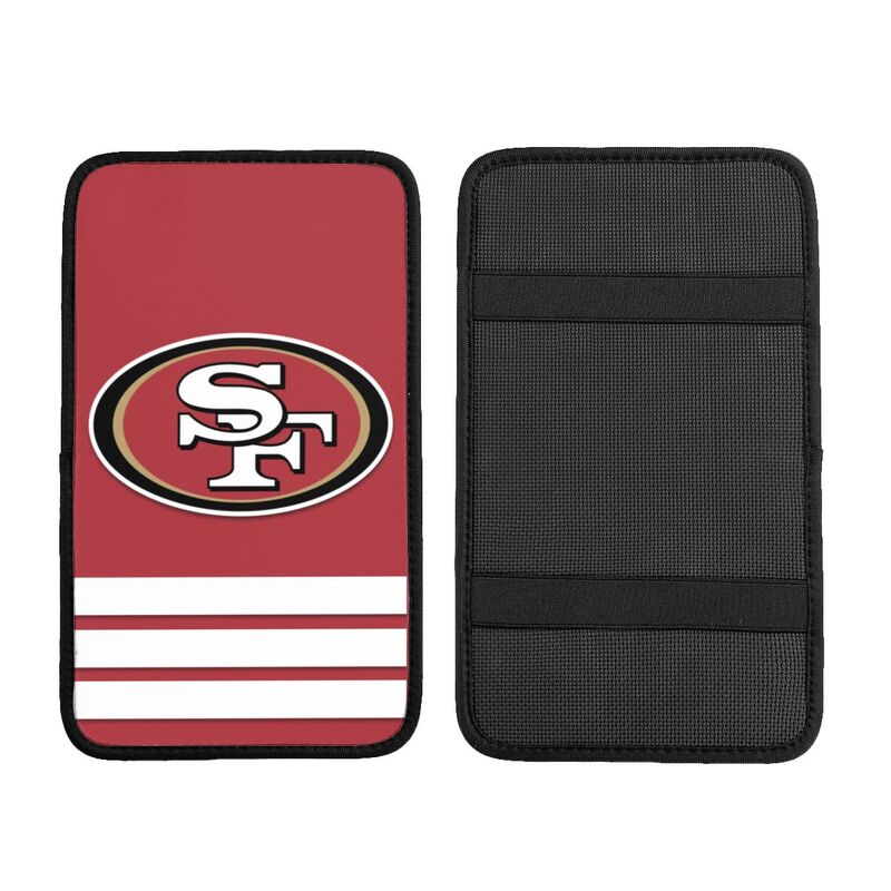 Car armrest box pad San Francisco 49ers 7 Printed central armrest box cushion protective pad
