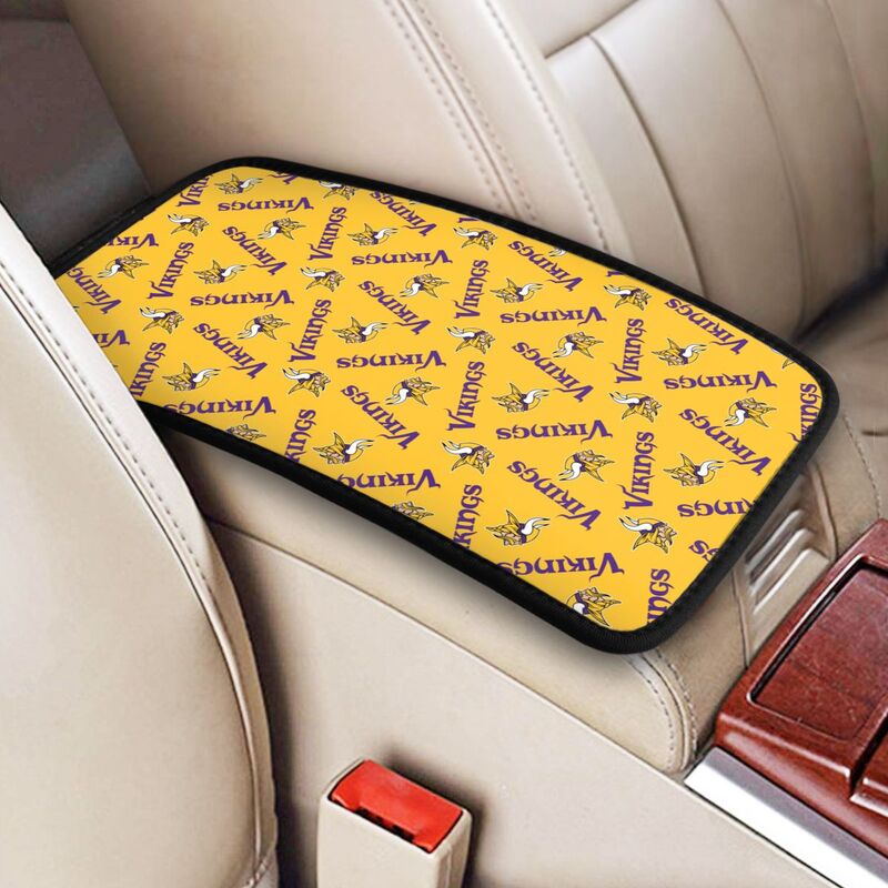 Minnesota Vikings Printed armrest protective cover car armrest box cushion