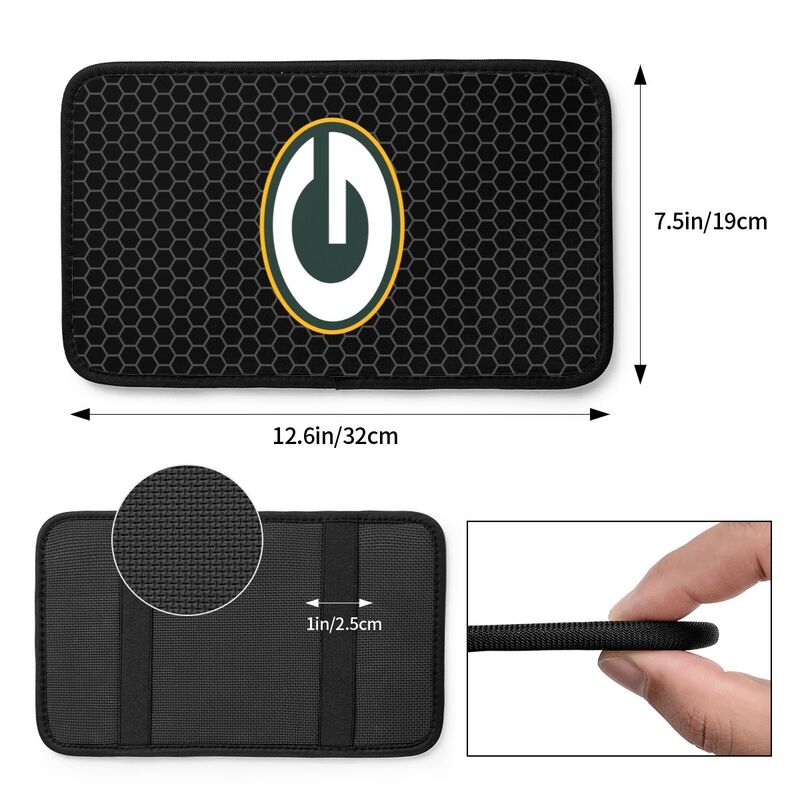Green Bay Packers Printed protective pad for car armrest box