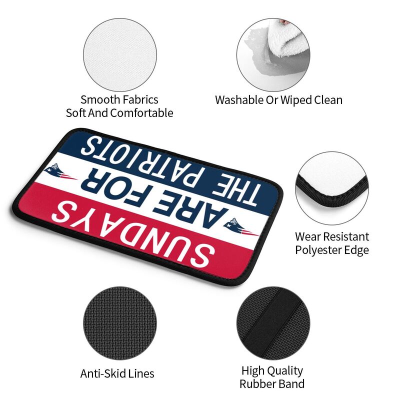 New England Patriots Personalized printed car armrest cover Car handrail box cushion