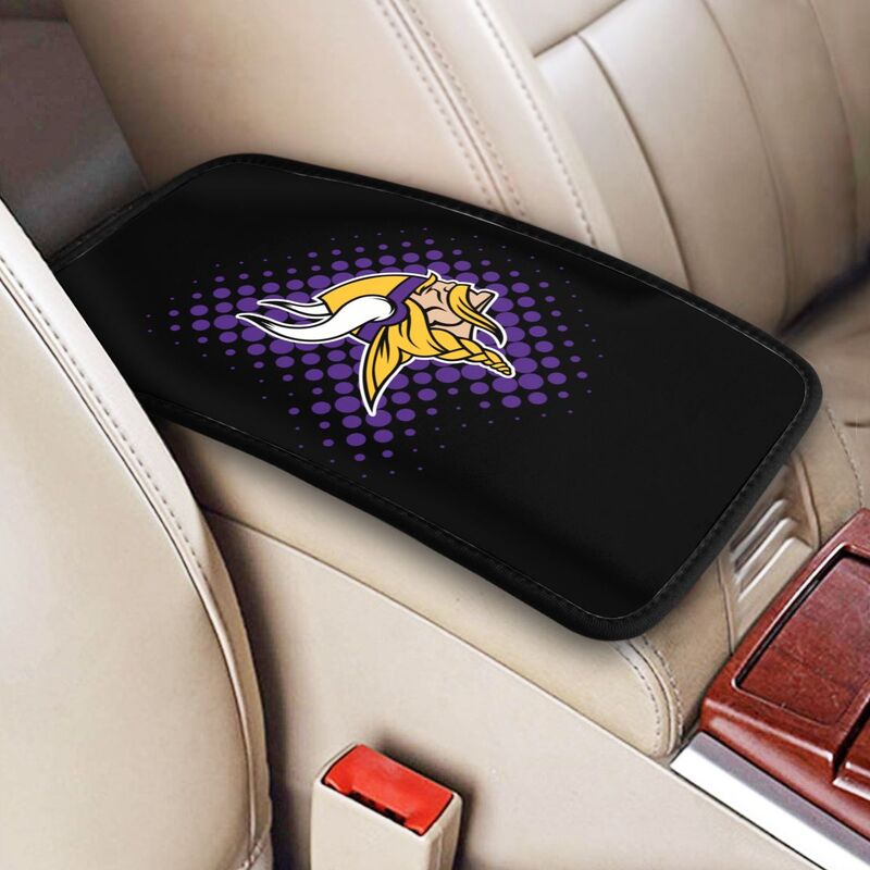 Minnesota Vikings Printed car armrest box cushion armrest protective cover