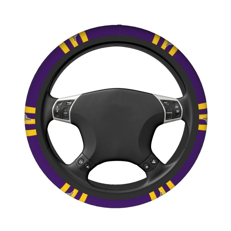Minnesota Vikings Printed breathable elastic steering wheel cover anti slip cover