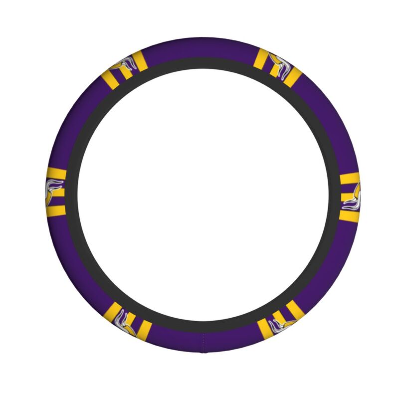 Minnesota Vikings Printed breathable elastic steering wheel cover anti slip cover