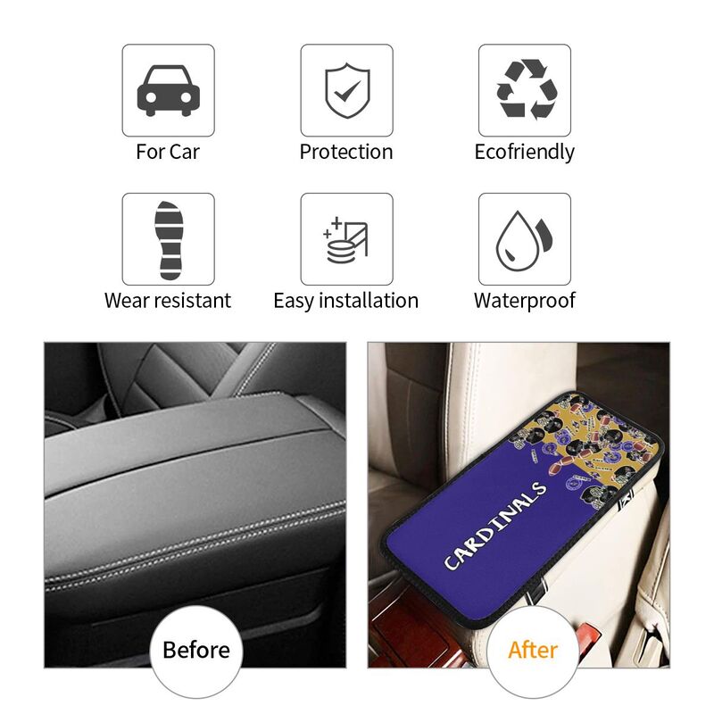 Baltimore Ravens print Car center console armrest pad car armrest protective cover