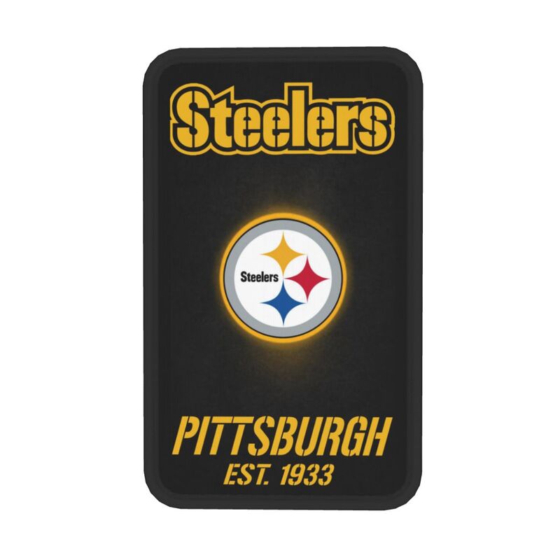 Car armrest box pad Pittsburgh Steelers 2 Printed central armrest box cushion protective pad