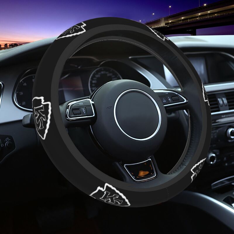 Kansas City Chiefs 1 Printed breathable elastic steering wheel cover anti slip cover