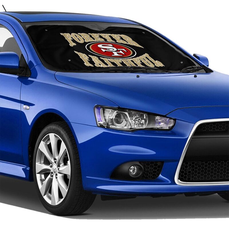 San Francisco 49ers 3 Printed multi size front windshield sunshade car windshield sunshade