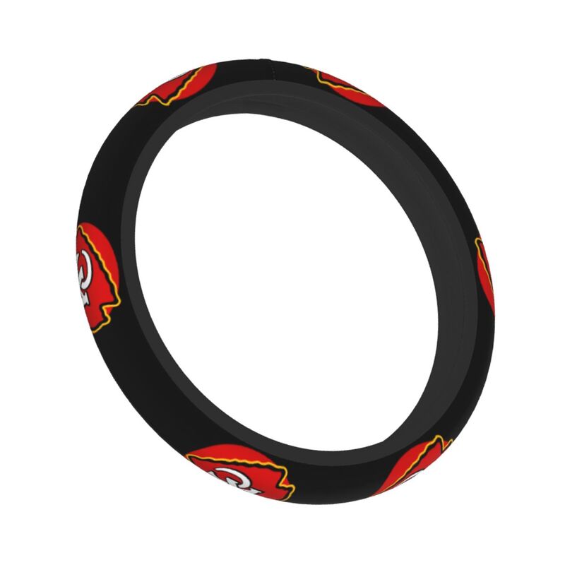 Kansas City Chiefs 1 Printed elastic steering wheel cover anti slip breathable