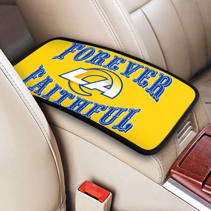 Los Angeles Rams Print car armrest box cover armrest protective cover