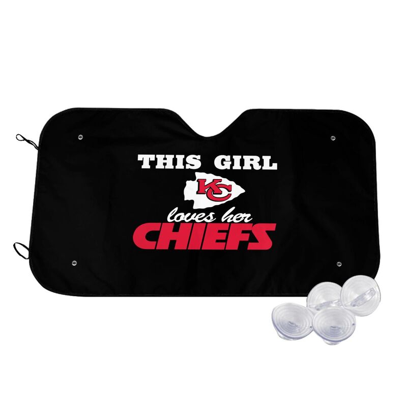 Kansas City Chiefs Printing multi size car front windshield sunshade car windshield sunshade