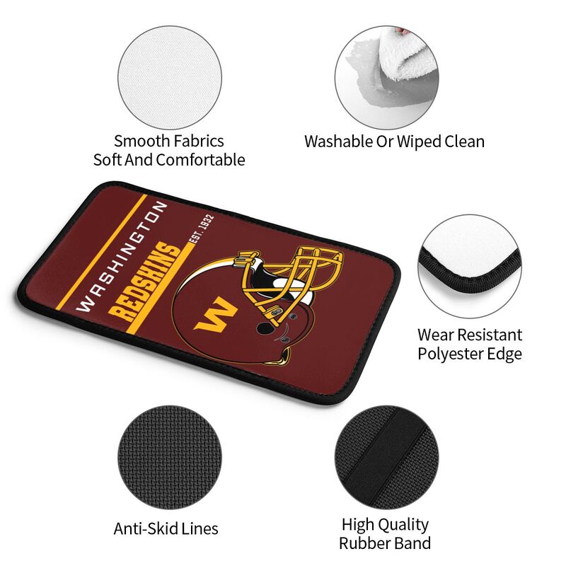 Washington Redskins Print car armrest box cushion armrest protective cover