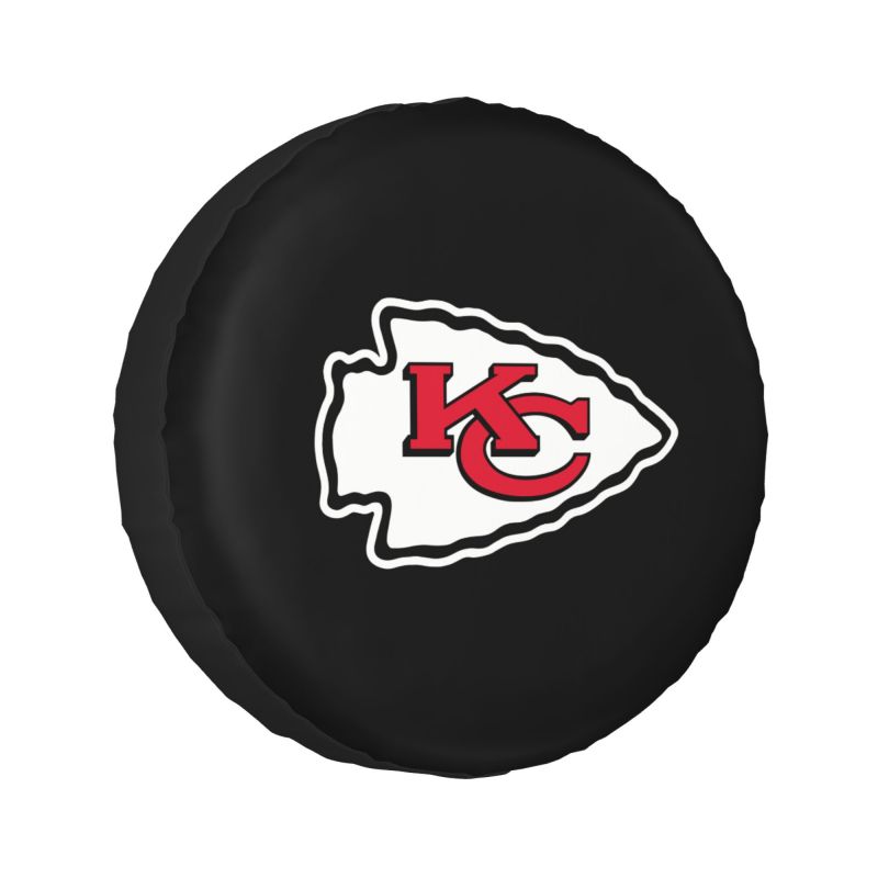 Kansas City Chiefs Car tire protection cover spare tire waterproof and dustproof cover