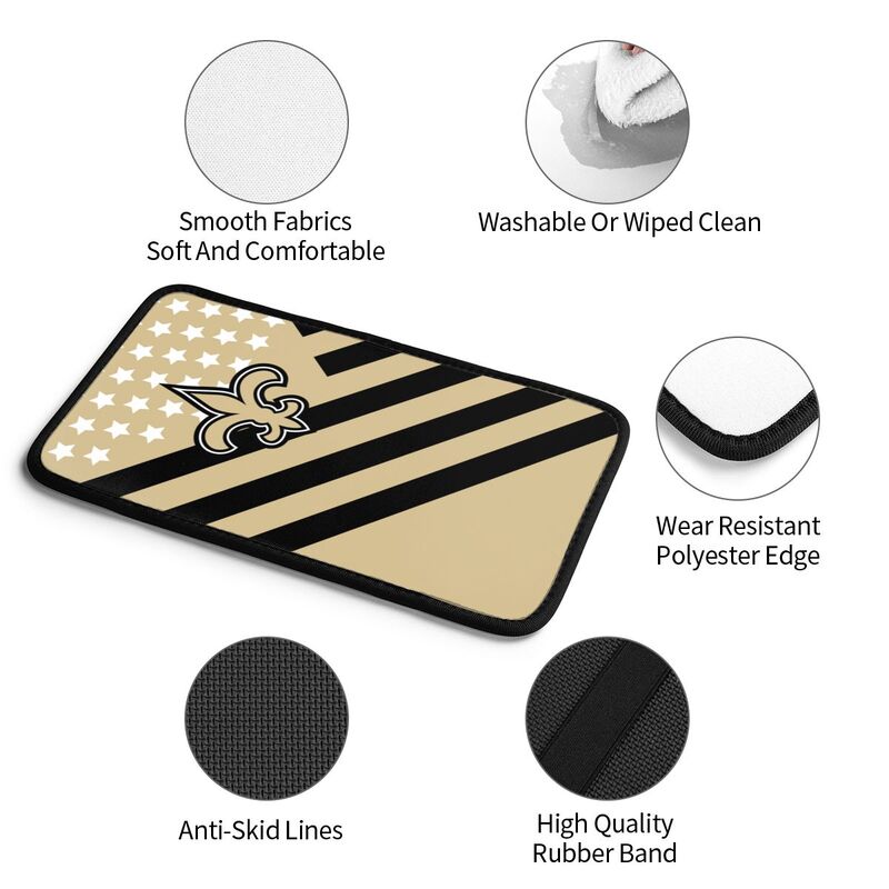 New Orleans Saints Printed car armrest box pad anti-abrasion pad