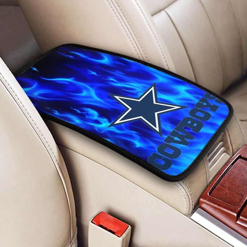 Car armrest box pad Dallas Cowboys Printed center armrest box pad protective pad