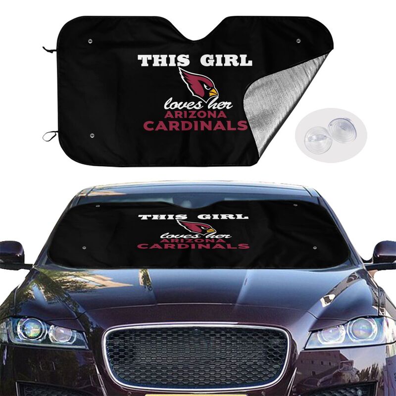 Arizona Cardinals Printing multi size car front windshield sunshade car windshield sunshade