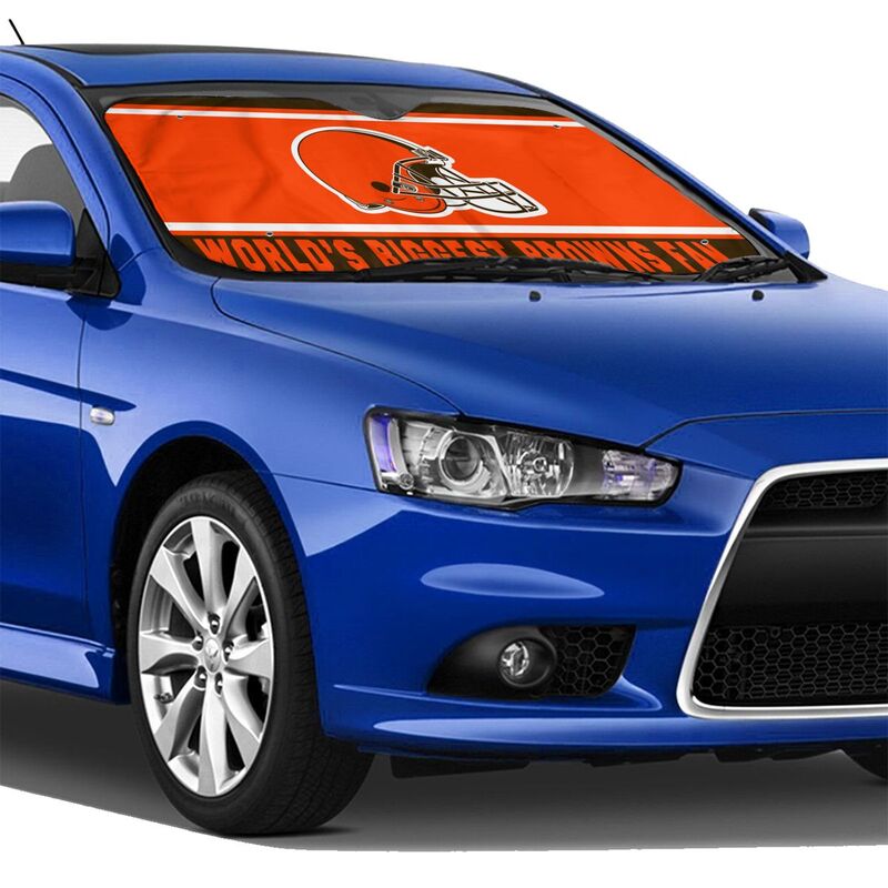 Cleveland Browns Printing is suitable for car front windshield sunshades Car windshield sunshades