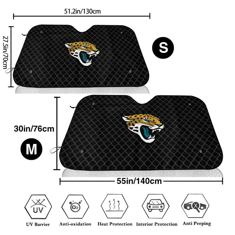 Jacksonville Jaguars Print Car windshield sunshades is suitable front Car windshield sunshades