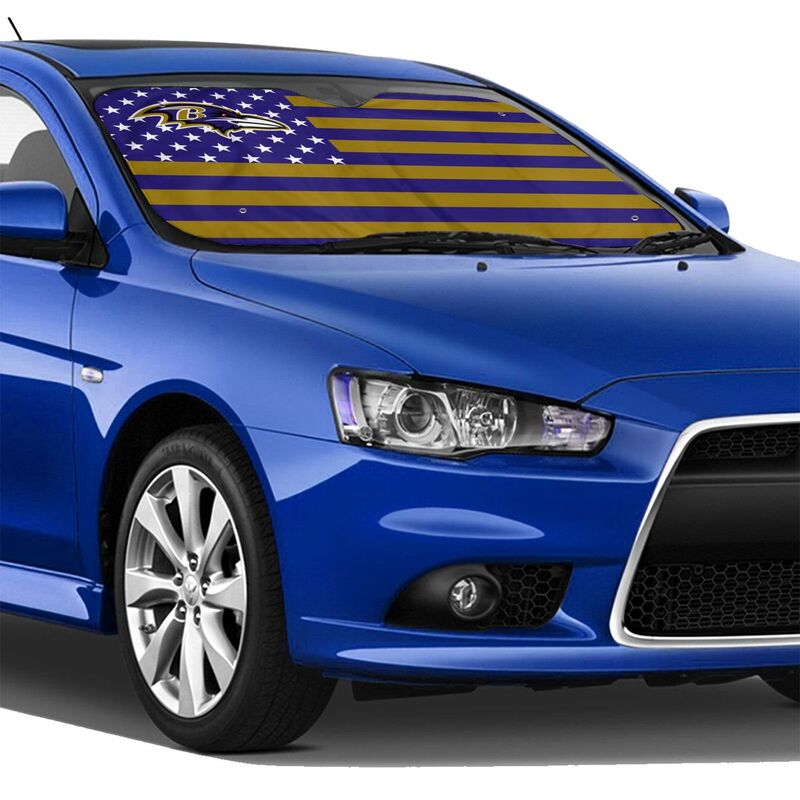 Baltimore Ravens 4 Printed car windshield sunshade (multi size) front windshield sunshade