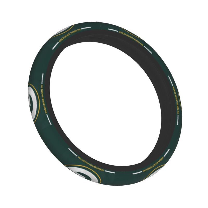 Green Bay Packers 2 Printed breathable elastic steering wheel anti slip cover