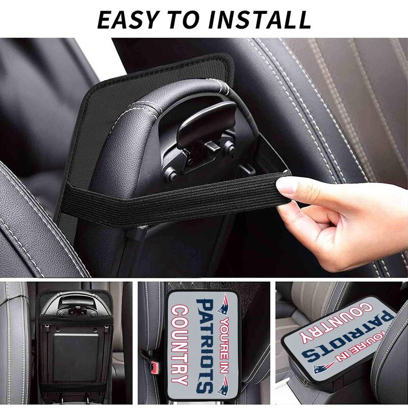 New England Patriots Printed car armrest box pad elbow support pad