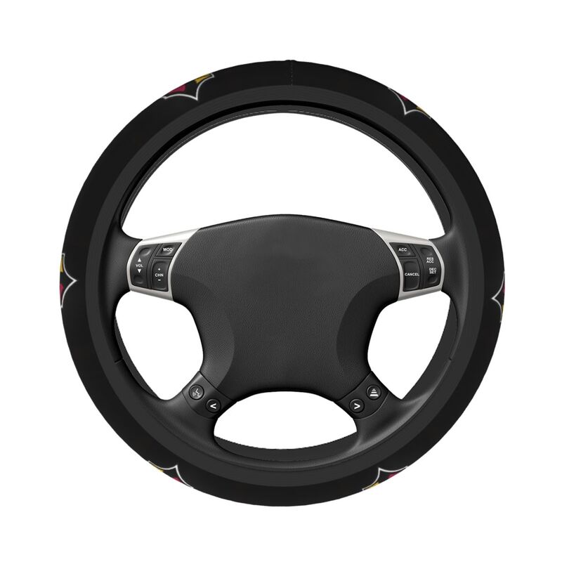 Arizona Cardinals Printed breathable elastic steering wheel protective cover