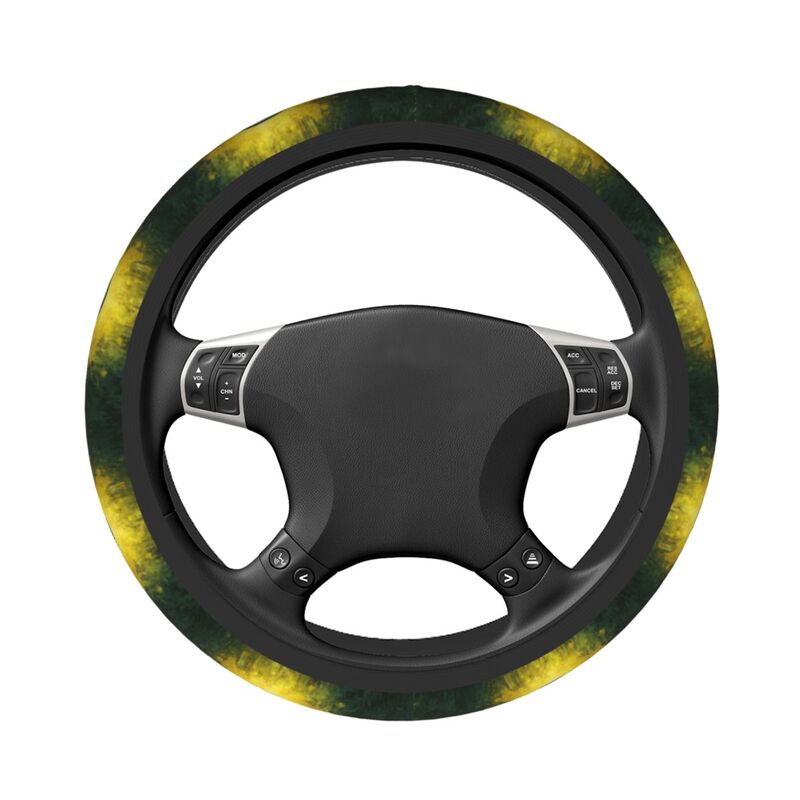 Green Bay Packers 4 Printed breathable anti slip cover elastic steering wheel cover