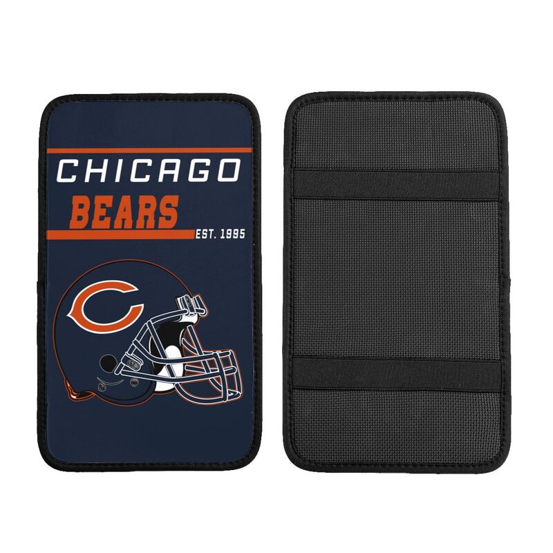 Chicago Bears Print car armrest box cushion armrest protective cover