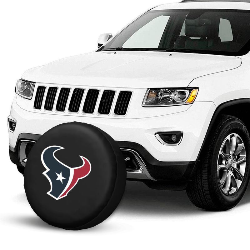 Houston Texans Car tire protection cover spare tire waterproof and dustproof cover