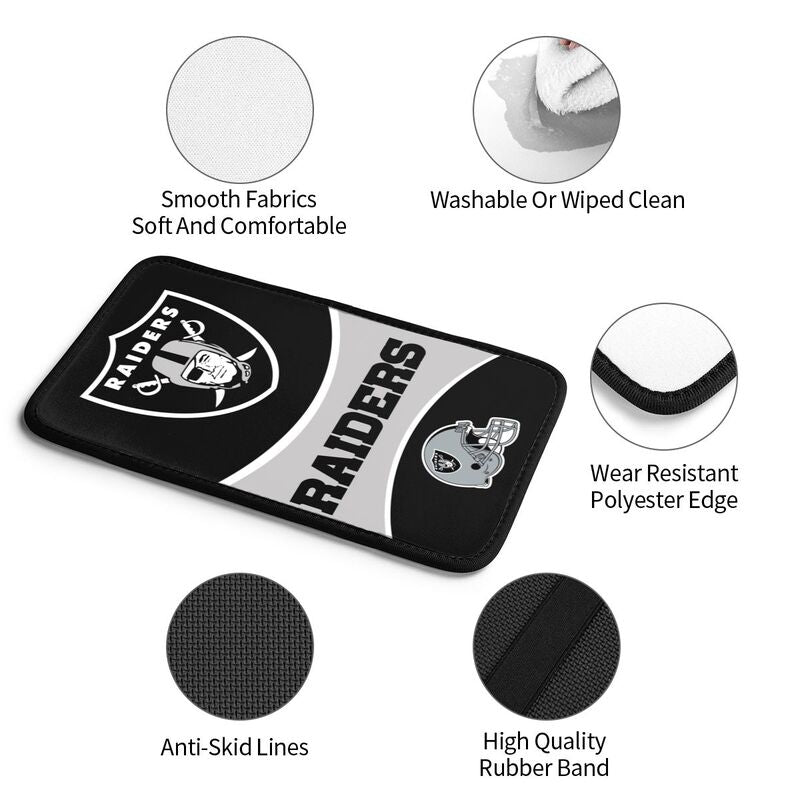 Las Vegas Raiders 1 Print car armrest box cushion armrest protective cover