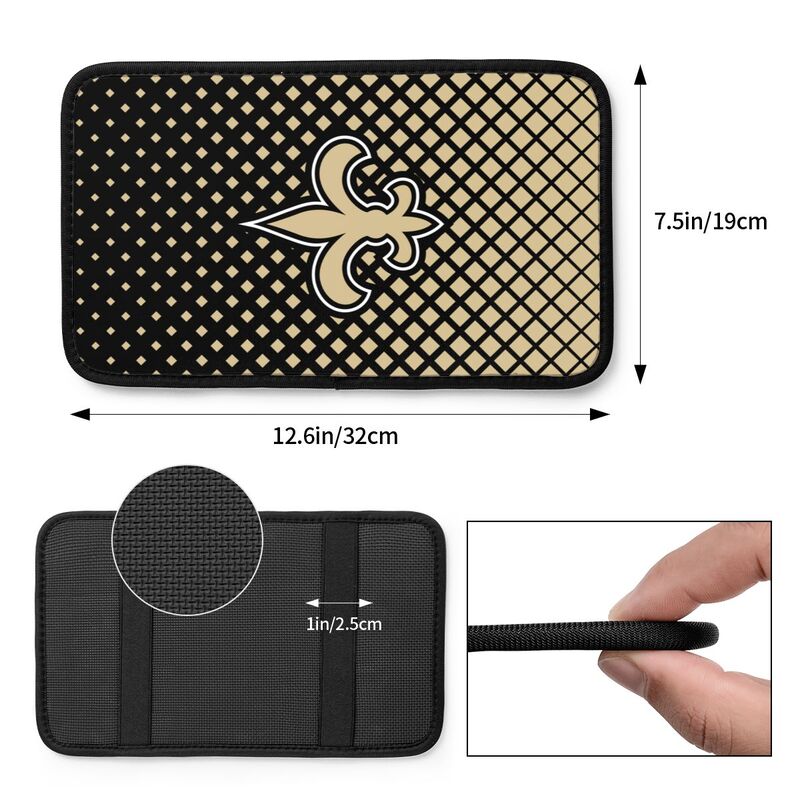 New Orleans Saints Car handrail box cushion Personalized printed car armrest cover
