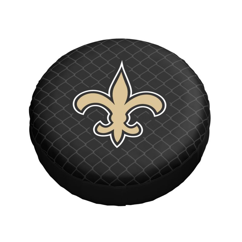 New Orleans Saints Grid background car tire waterproof dustproof protective cover
