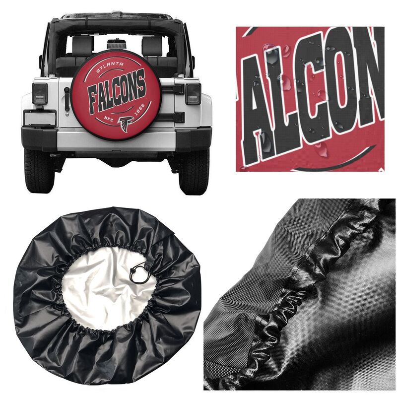 Atlanta Falcons Printed tire protection cover car spare tire dust protection cover