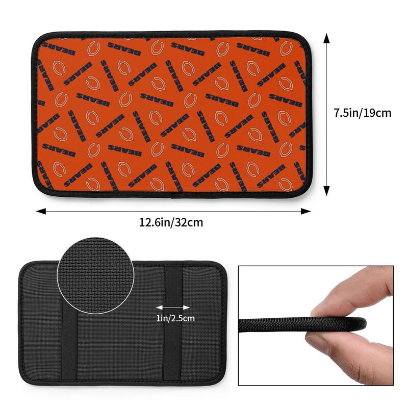 Chicago Bears Printed armrest protective cover car armrest box cushion