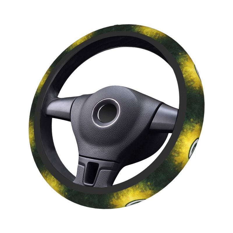 Green Bay Packers 4 Printed breathable anti slip cover elastic steering wheel cover
