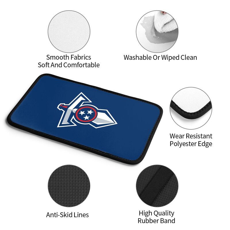 Car armrest box pad Tennessee Titans 1 Printed central armrest box pad protective pad