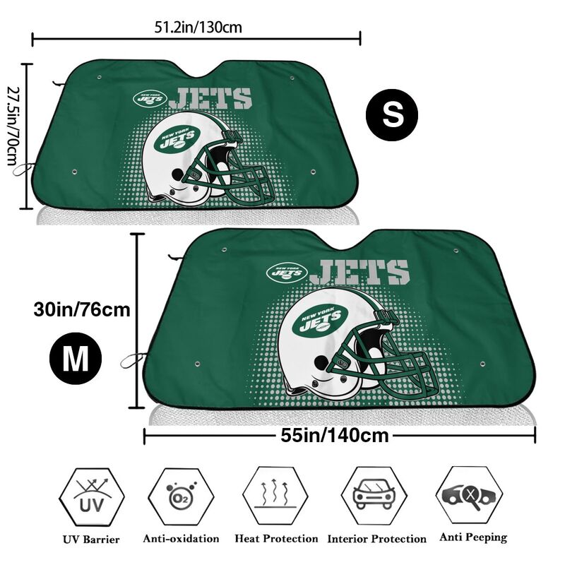 New York Jets Printing car front windshield sunshade car windshield sunshade multi size