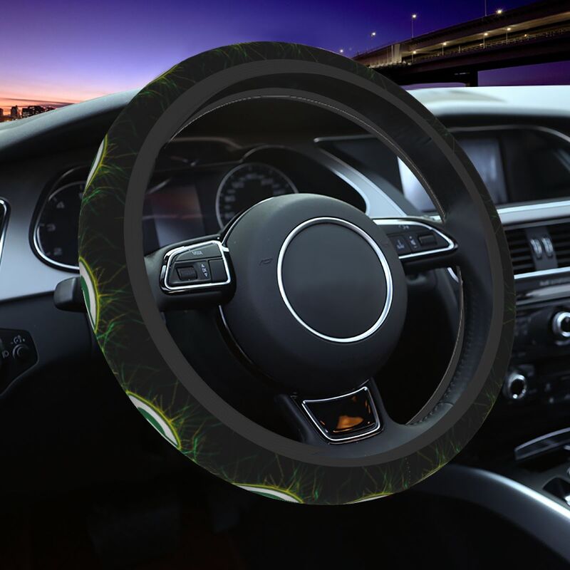 Green Bay Packers 3 Printed car anti-skid cover elastic steering wheel cover