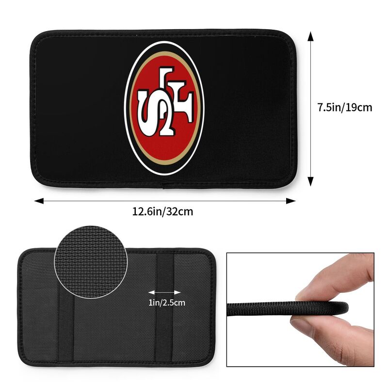 Car armrest box pad San Francisco 49ers Printed central armrest box elbow pad